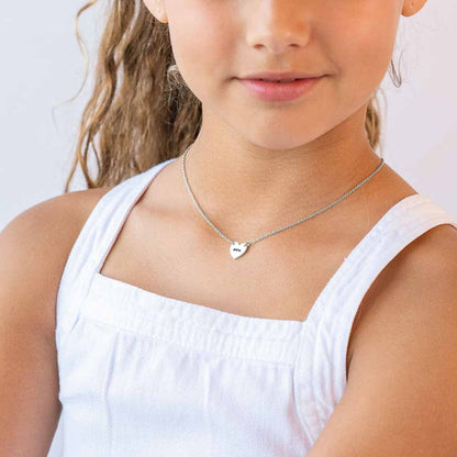 心形情侣项链X0045图文定制设计