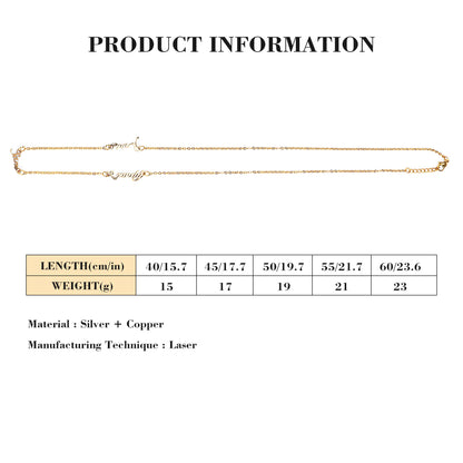 姓名项链X0095图文定制设计