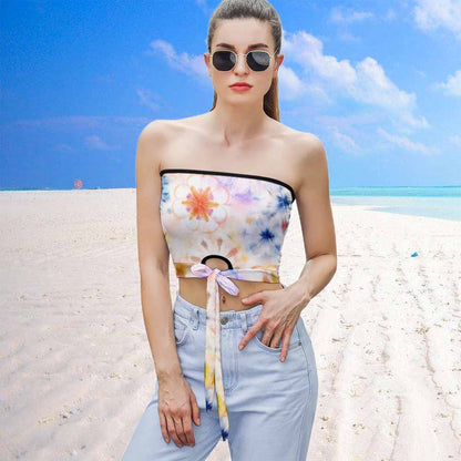 绑带抹胸Y04图文定制设计