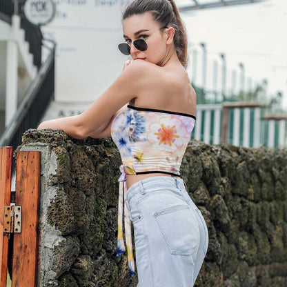 绑带抹胸Y04图文定制设计