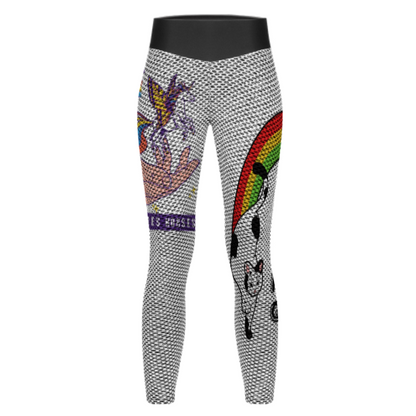 蜂巢纹瑜伽长裤YJ050 (多图) 图文定制设计