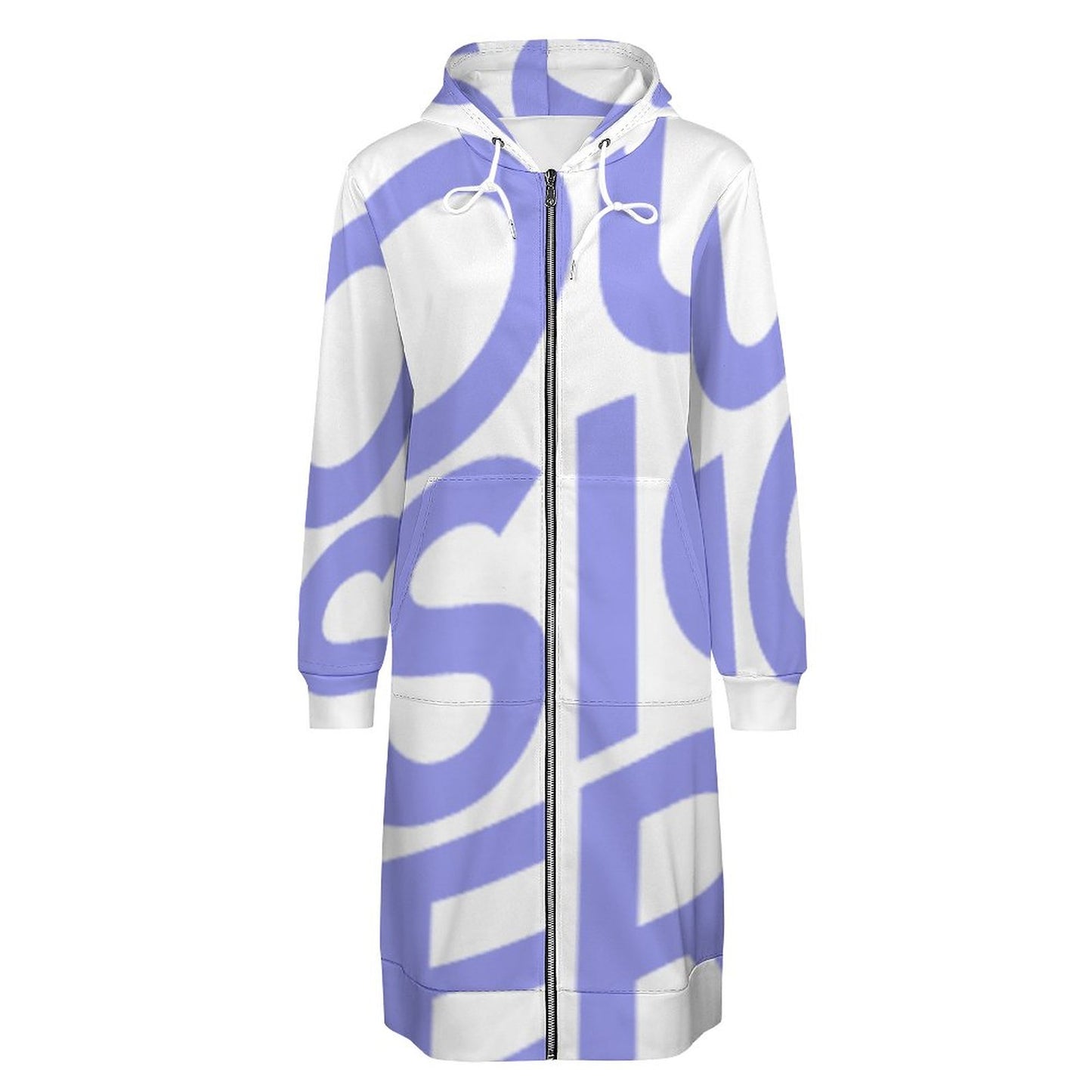 长款连帽长袖卫衣SDS002 (单图) 图文定制设计