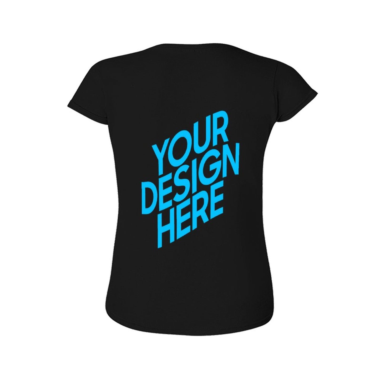 亚码吉尔丹女款T恤 (后片印制) 图文定制设计