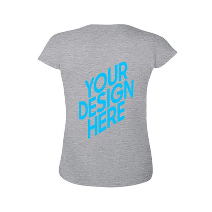 亚码吉尔丹女款T恤 (后片印制) 图文定制设计