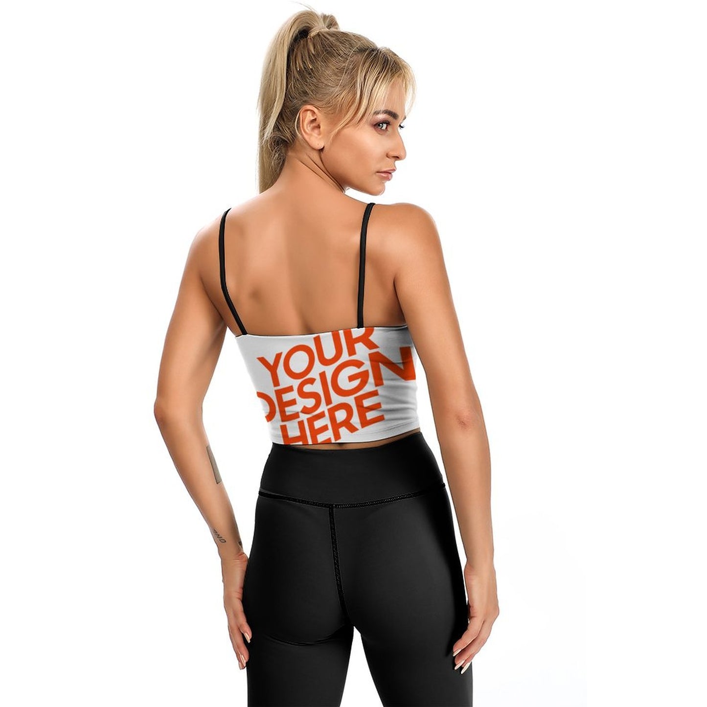 女款吊带背心YJ007图文定制设计