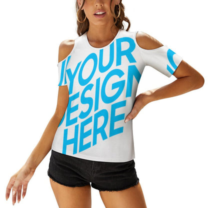 露肩U领短袖上衣 ACT (单图) 图文定制设计