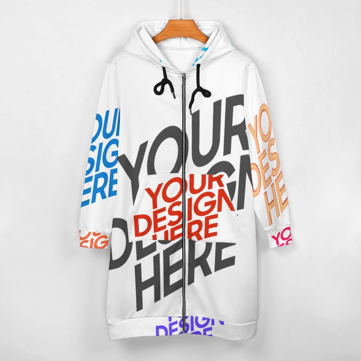 长款连帽长袖卫衣SDS002 (多图) 图文定制设计