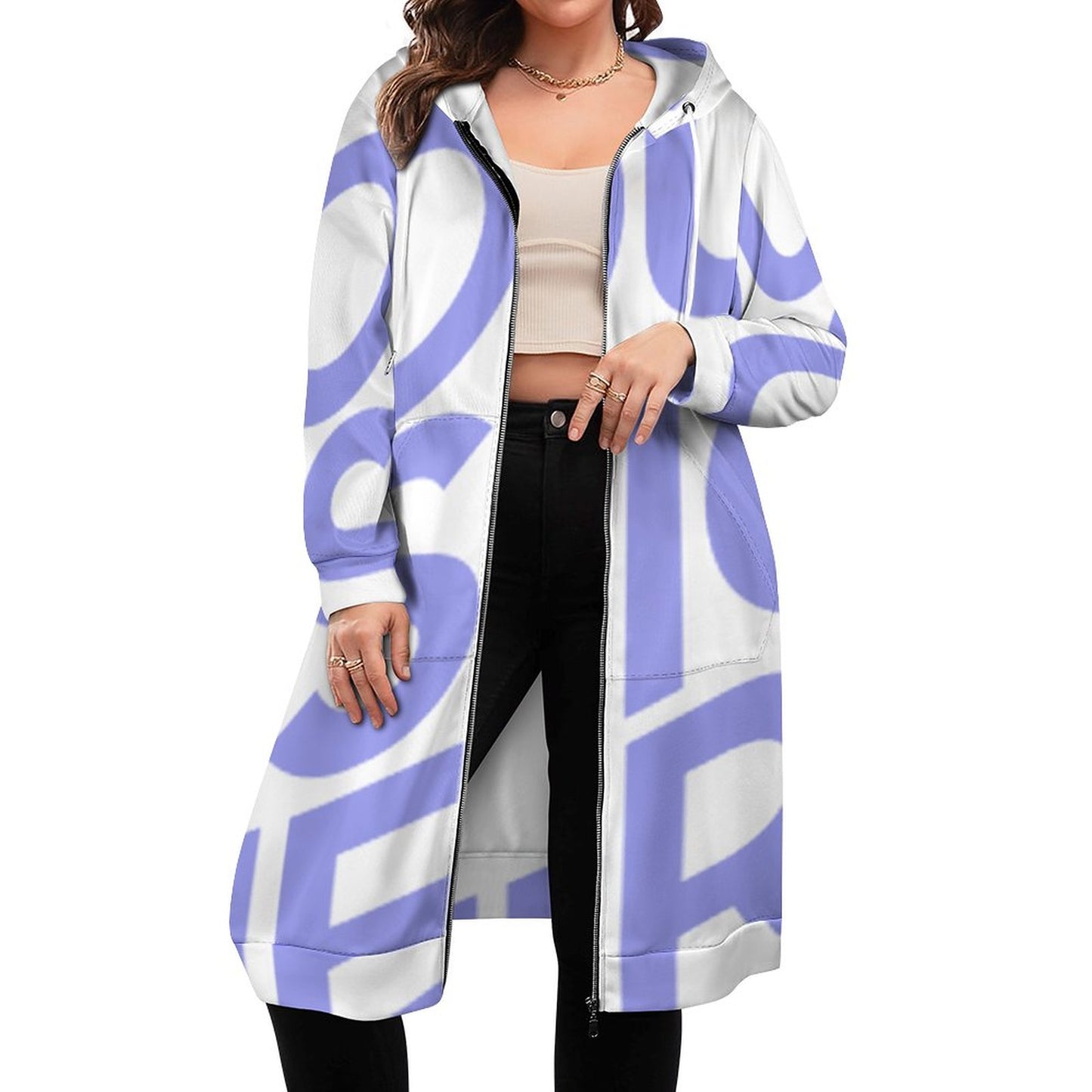 长款连帽长袖卫衣SDS002 (单图) 图文定制设计