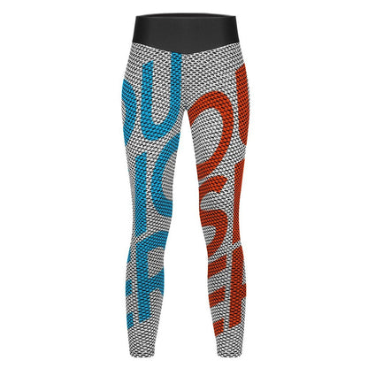 蜂巢纹瑜伽长裤YJ050 (多图) 图文定制设计