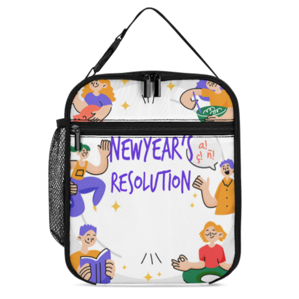 便携式保温午餐袋 (多面不同图) 图文定制设计