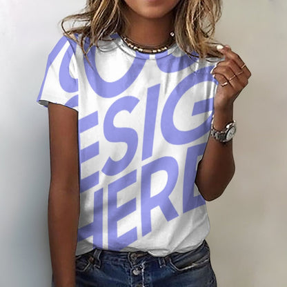 全印纯棉女款T恤ay001 (单图) 图文定制设计