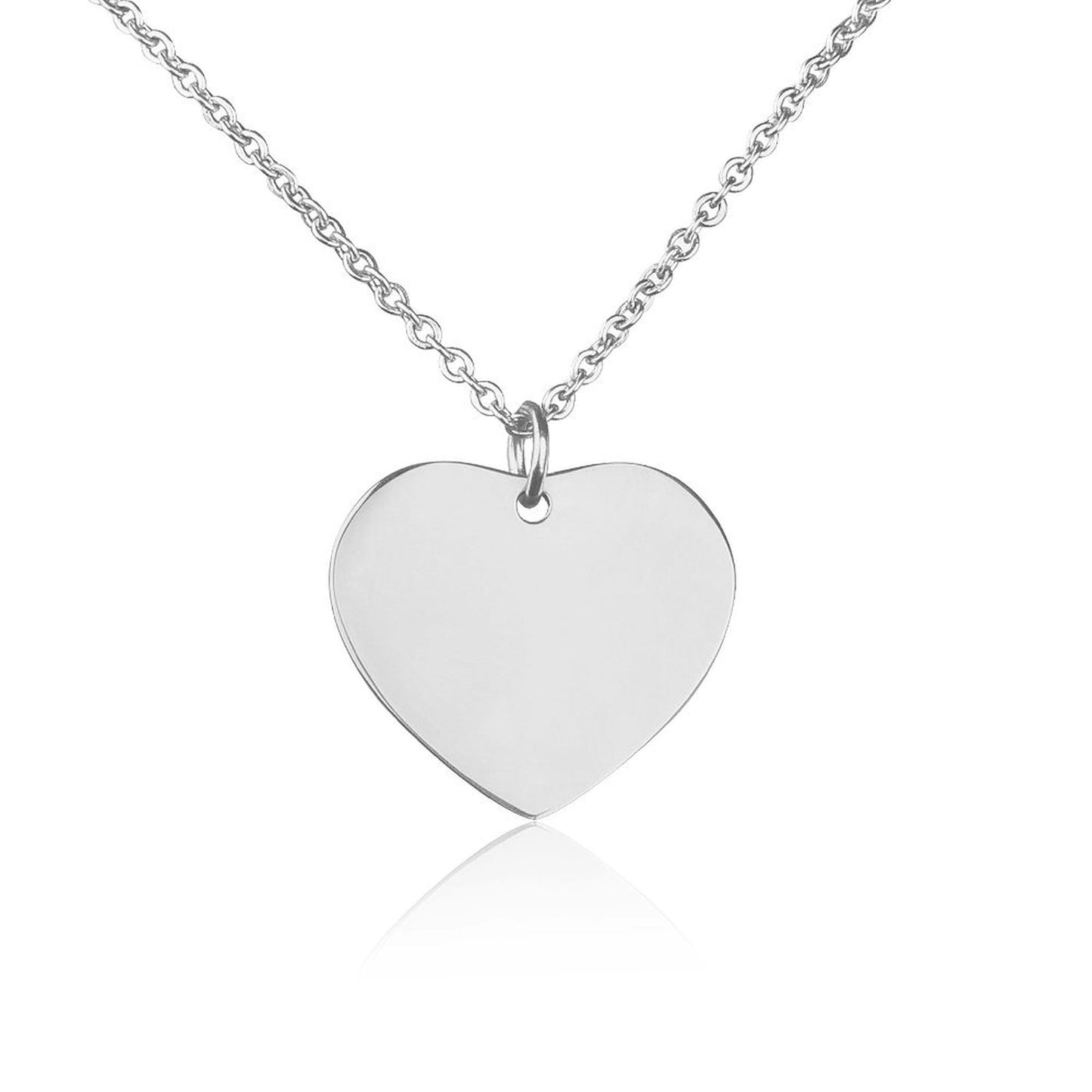 心形项链 (钛钢) 图文定制设计
