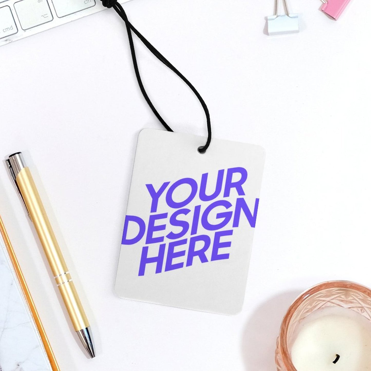 汽车香薰片图文定制设计 (一片装) (下单备注香型)