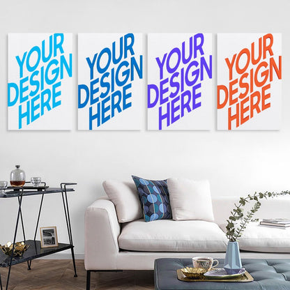 挂画—四联多图 (竖版2:3) 图文定制设计