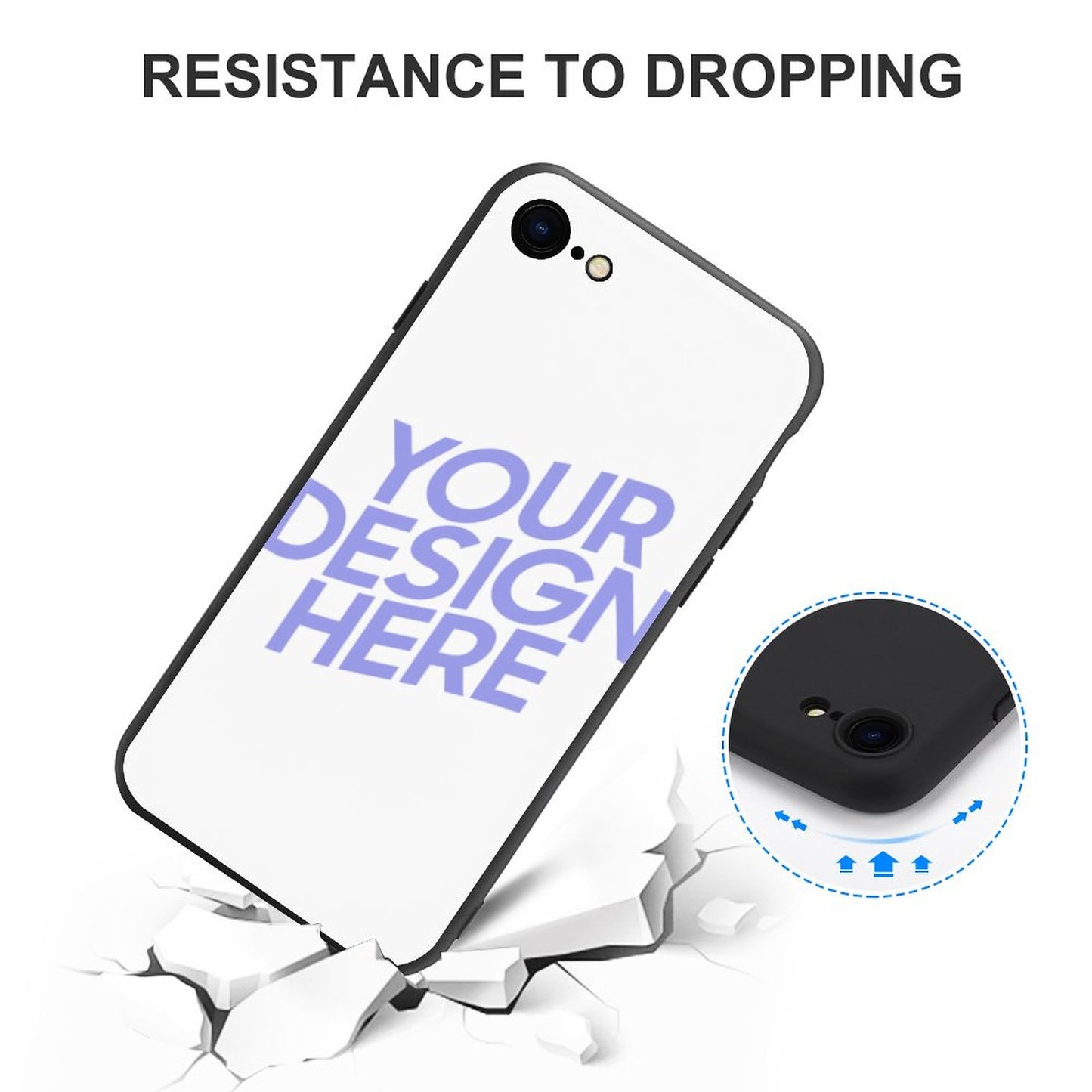 苹果手机壳7/8图文定制设计