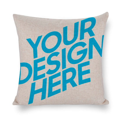 棉麻抱枕套图文定制设计 (单面印制)