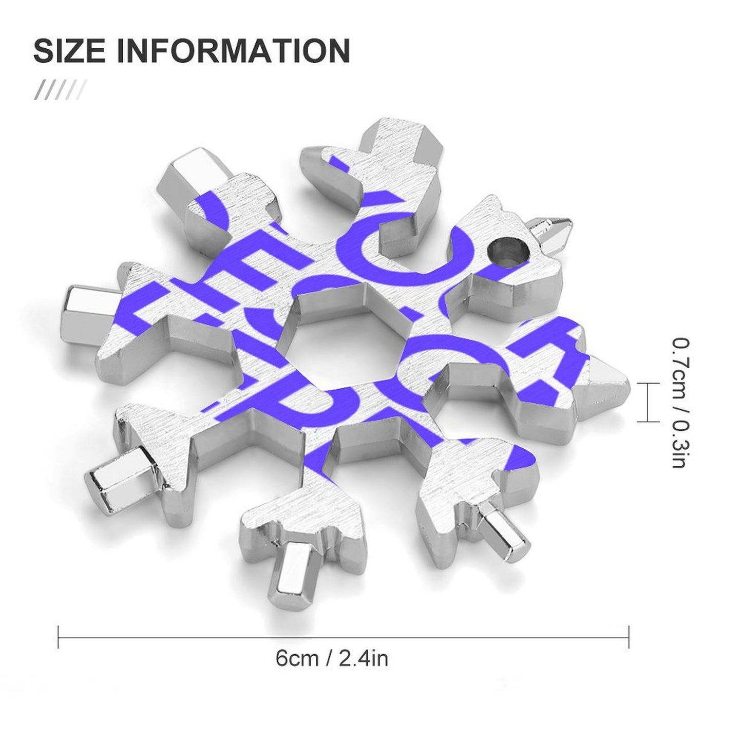 雪花多功能扳手图文定制设计