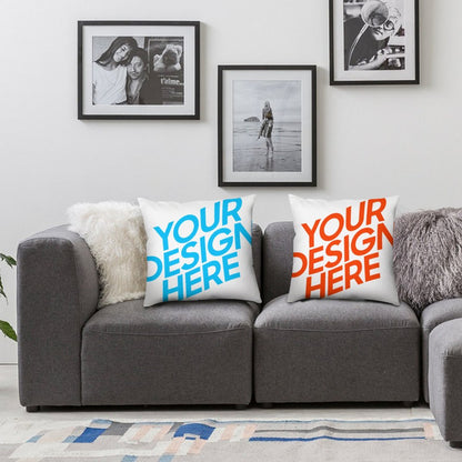 涤纶抱枕套 (2个1组) 图文定制设计 (双面同图)