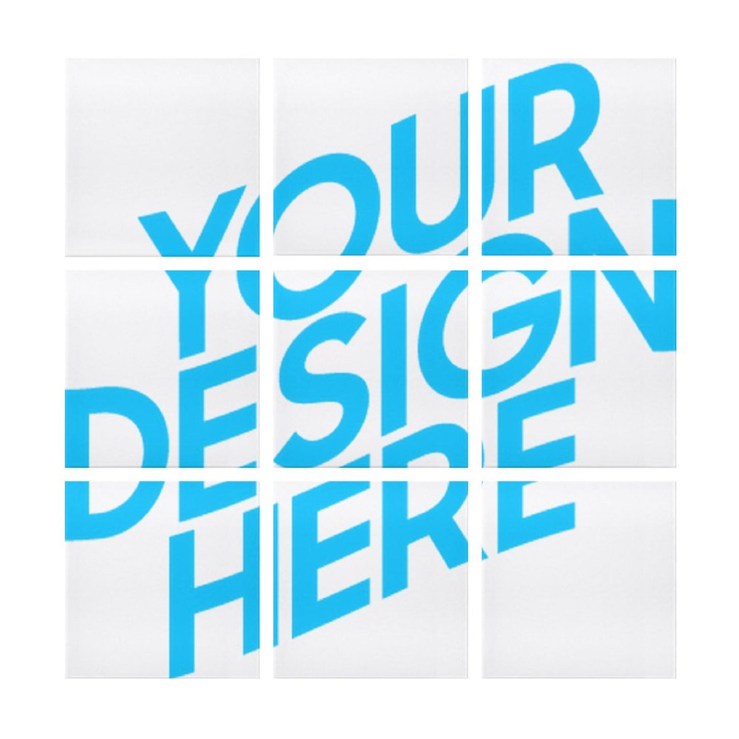 挂画—九联单图 (方形) 图文定制设计