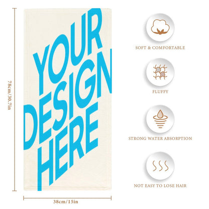 轻柔舒适毛巾图文定制设计 (单面印制)