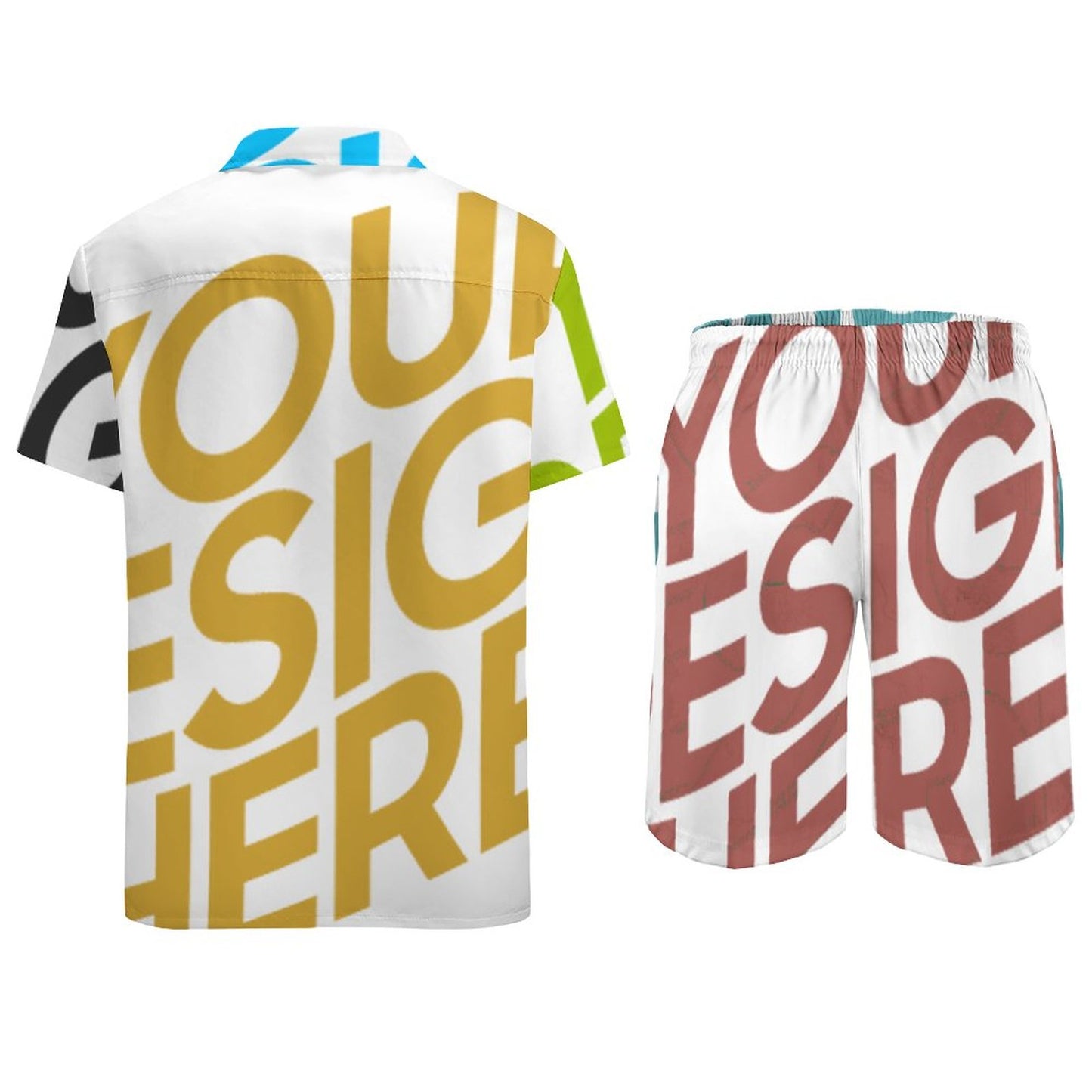 休闲沙滩套装 (多图) 图文定制设计