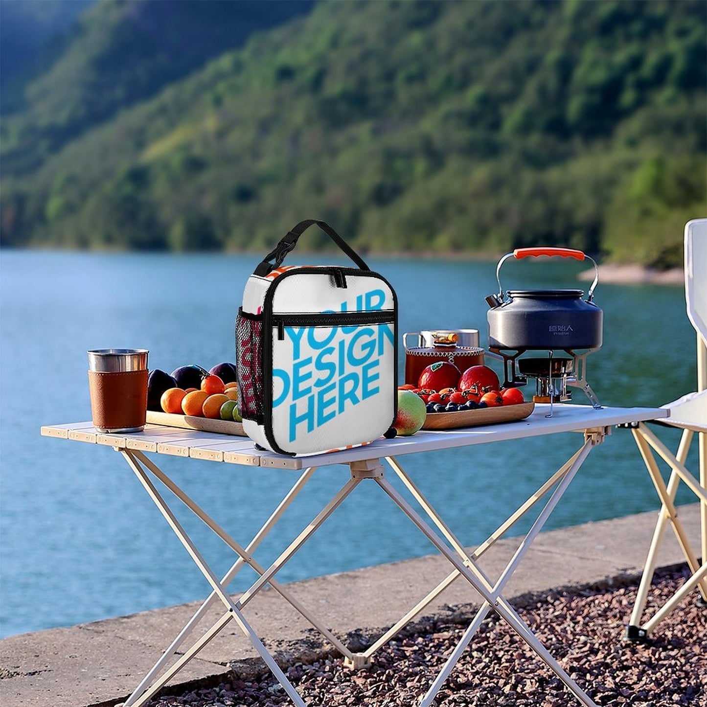 便携式保温午餐袋 (多面不同图) 图文定制设计