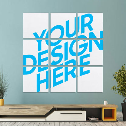 挂画—九联单图 (方形) 图文定制设计