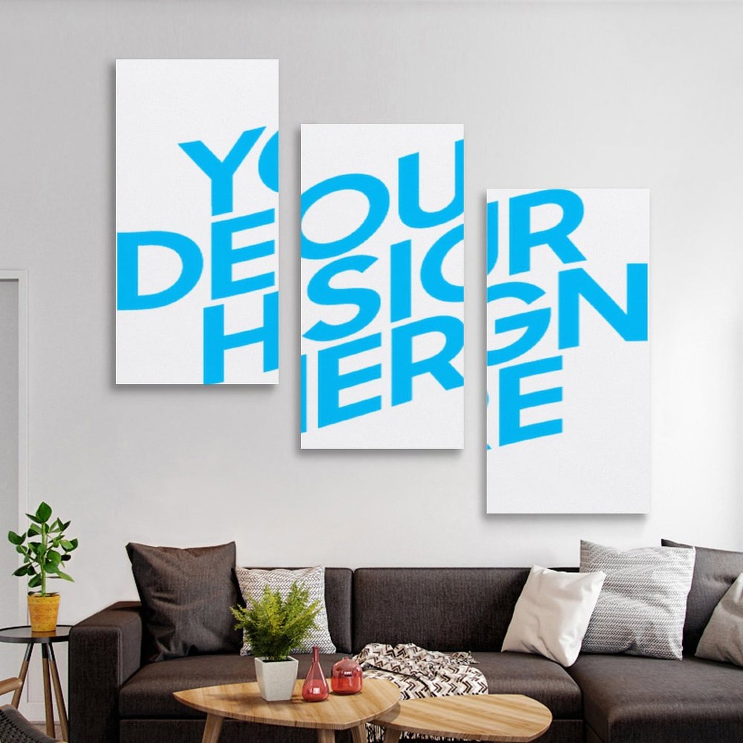 挂画—三联单图 (竖版1:2) 图文定制设计