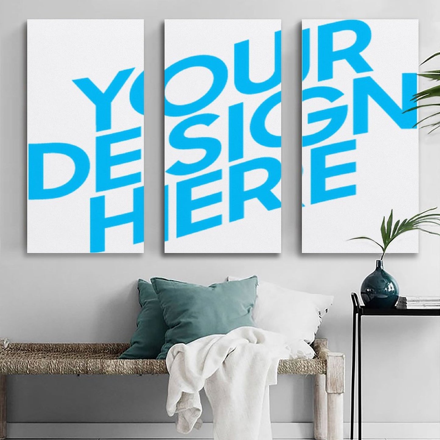 挂画—三联单图 (竖版1:2) 图文定制设计