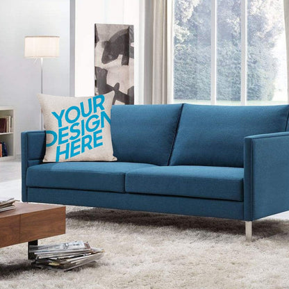 棉麻抱枕套图文定制设计 (单面印制)