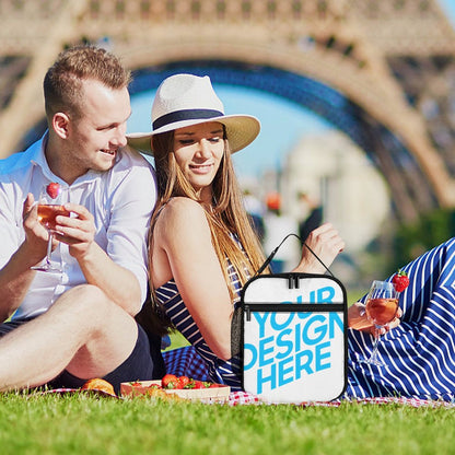 便携式保温午餐袋 (多面不同图) 图文定制设计