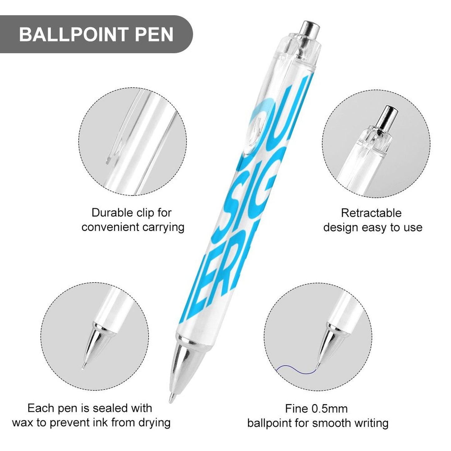 圆珠笔图文定制设计