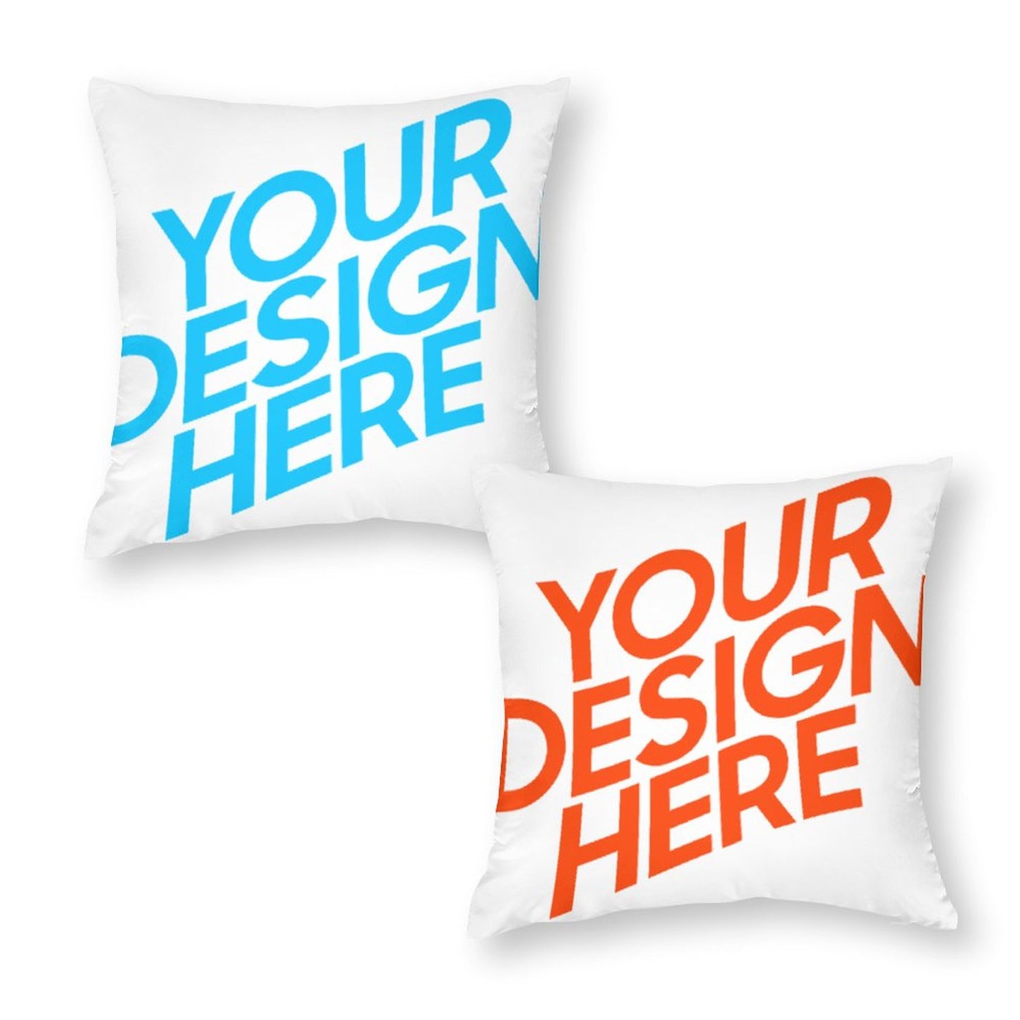 涤纶抱枕套 (2个1组) 图文定制设计 (双面同图)