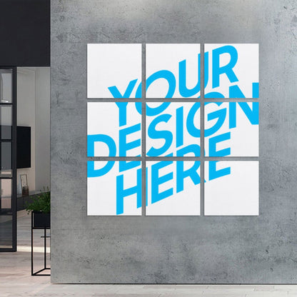 挂画—九联单图 (方形) 图文定制设计