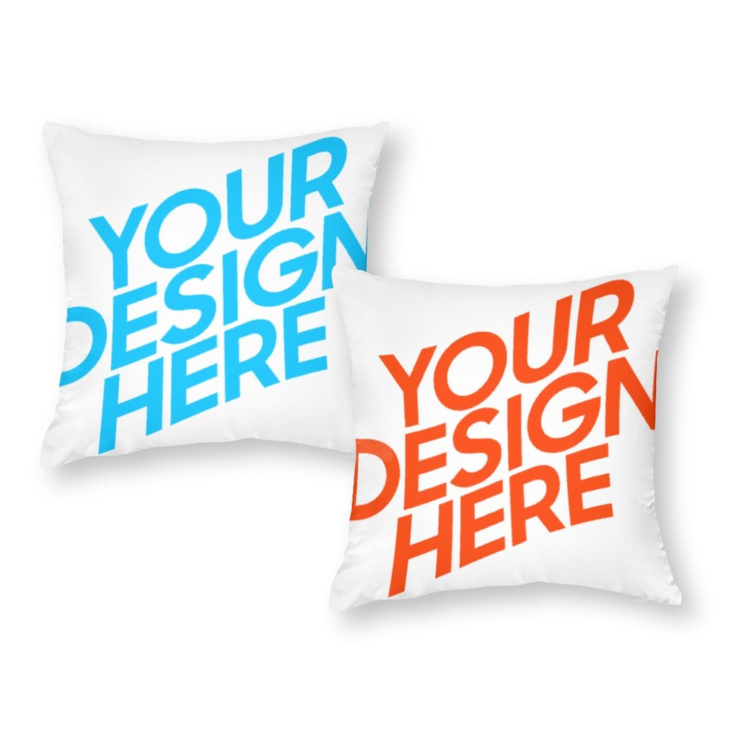 涤纶抱枕套 (2个1组) 图文定制设计 (双面同图)